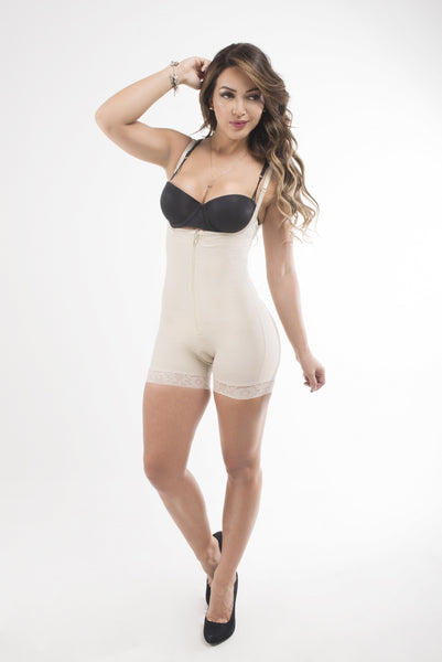 Atenas Zipper Booty Shorts Body Shaper - waistshaper